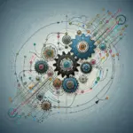 "Infographic illustrating advanced tools for modeling complex event flows in microservices architecture, showcasing flow diagrams, tool logos, and best practices for efficient data handling and service communication."